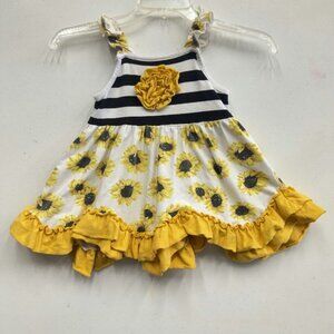 Ruffle Girl Sunflower Shirt Girl's 2XL (7)